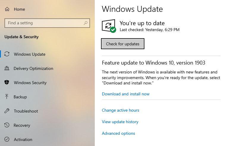 Windows 10 Update