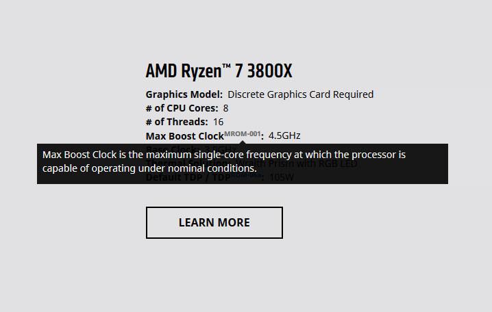  Ryzen 3000 Boost frekansi