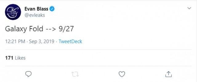 Samsung Galaxy Fold Çıkış tarihi sızdı